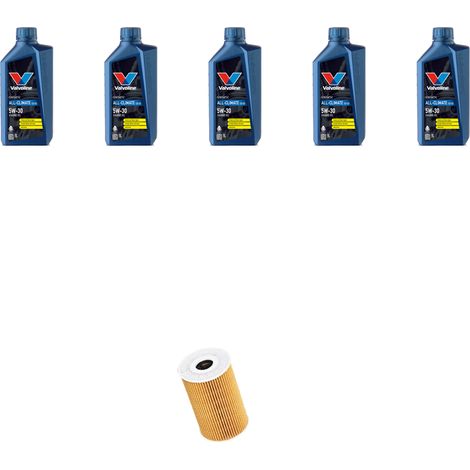 Kit filtro olio e 5L compatibile con Audi A4 (B8) 2.0 tdi 130kw dal 2012 (1/5)