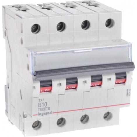 Disjoncteur 4P B 10A 6kA AC S304 TX3 403415