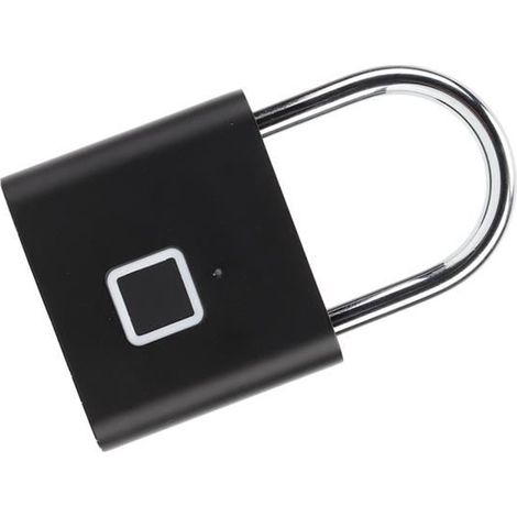 Cadenas à empreintes digitales OMABETA - Déverrouillage 0.5S - Noir (1/4)