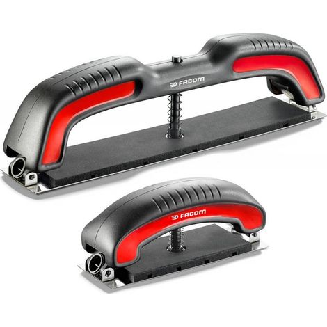 Facom – Cale à dresser auto ajustable – Lot de 2 – Semelle avec grip auto agrippant – Aspiration périphérique des poussières – Pour carrosserie (1/5)