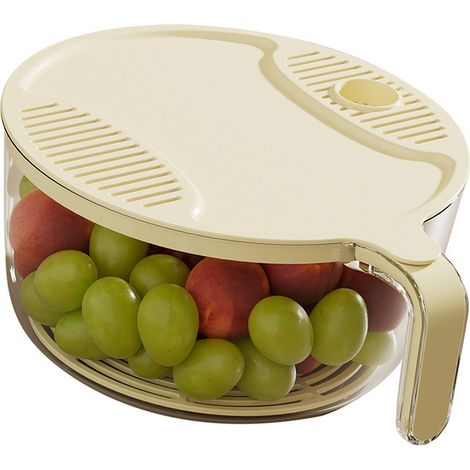 Passoire à riz polyvalente, ergonomique et antidérapante, grande capacité, idéale pour égoutter les légumes dans la cuisine et à la maison. (1/5)