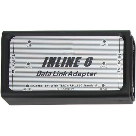 Kit adattatore per collegamento dati per motori a sei cilindri in linea ad alta resistenza, compatibile con i sistemi di diagnostica Cummins J1939 e J1708.
