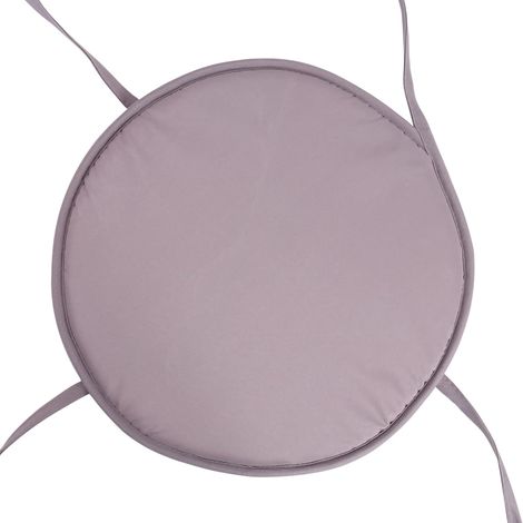 EASYCOMFORT Galettes de chaise rondes, coussins de chaise de salle à manger, coussins de chaise réversibles avec attaches pour jardin, terrasse, maison, cuisine, bureau, housse amovible (38 à 38 cm, g (1/4)