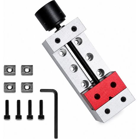 Étau de Précision en Aluminium pour Mini-Fraiseuse CNC – Étau à Mors Parallèles Compact pour Gravure et Usinage (1/5)