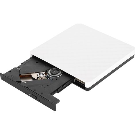 Graveur DVD externe USB 3.0, lecteur optique 3.0, accessoires informatiques pour XP/WIN7/WIN8, blanc (1/5)