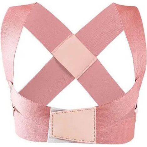Corrector de postura de espalda, unisex, ajustable, con tirantes que proporcionan soporte para el cuello y la espalda para prevenir la joroba. (1/4)