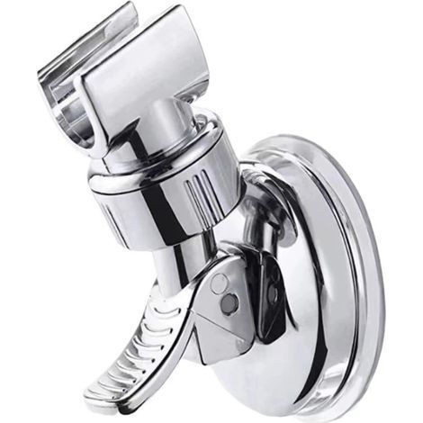 Support de Pomme de Douche à Ventouse Rotatif 360° - Installation Sans Outil, Antidérapant et Imperméable (1/5)