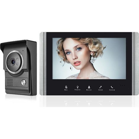 Wired Waterproof Video Intercom Doorbell IR Camera Monitor Door Phone 110-240V EU Plug Visual Intercom Doorbell