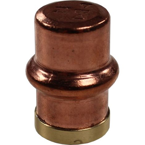 Bouton de meuble en cuivre et laiton "Rétro - Industriel" - Ø14 mm - Arcanaute