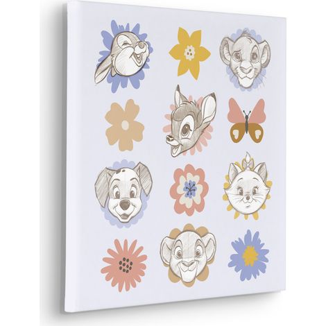 Tableau mural Disney Classics Flowerheads 40x40 cm (1/5)