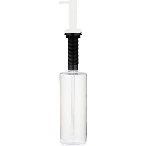Dispenser per lavello cucina porta detersivo piatti 10.4x33 cm finitura bianco - Larri