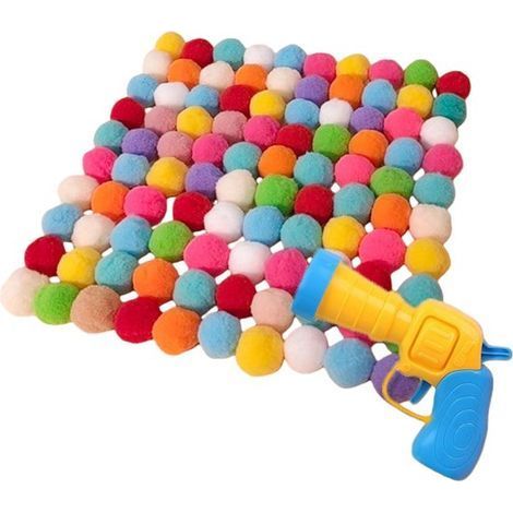 Longziming - Balles à ressort pour chats - Lanceur de balles pour chats - Pour un comportement de chasse naturel et une interaction active - 1 pièce - Pour les jeux de votre chat - Plusieurs couleurs (1/5)