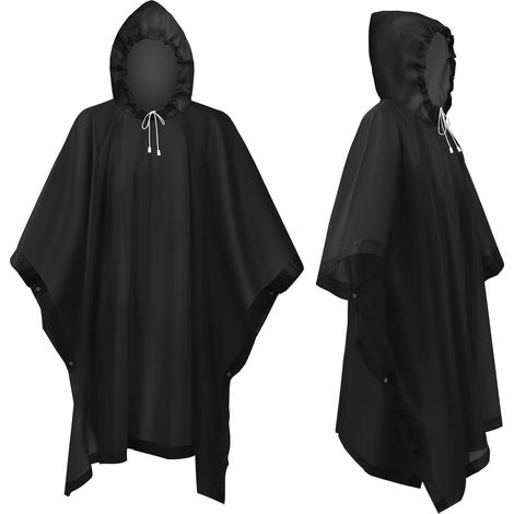 Regenponcho - EVA - Wasserdicht - Voor Camping Wandelen - Unisex - 2 Stuk (1/5)