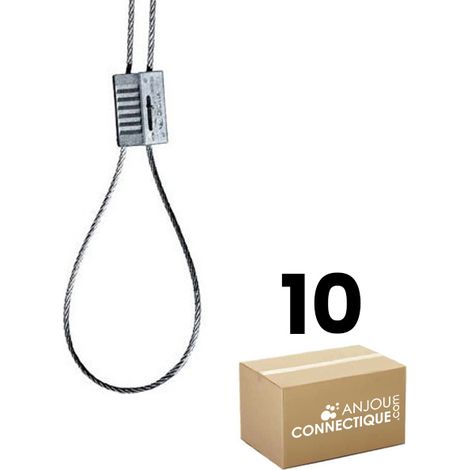 Kit de 10 boucles 2 m + 10 verrous pour suspension d'articles jusqu'à 15 kg - Ram (1/3)