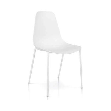 Sedia Per Sala Da Pranzo, Cucina In Plastica Di Design Moderno E Contemporaneo Di Alta Qualità Per Sala Da Pranzo, Cm 52,5x48x88 H (1/3)