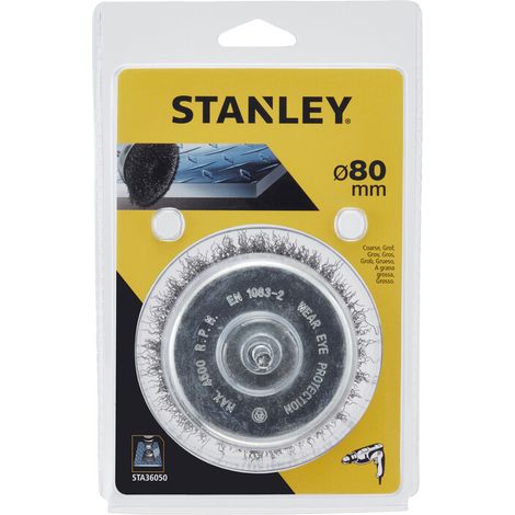 PIRANHA STANLEY STA36050 (X36050) SPAZZOLA ACCIAIO A TAZZA D.85- STANLEY- 1,0 pz