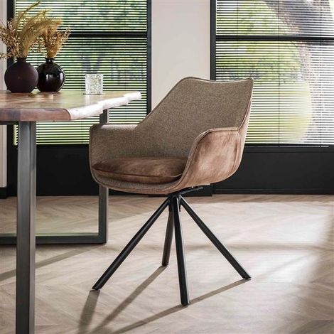 Industrial swivel Armchair Blend Champagne (1/3)