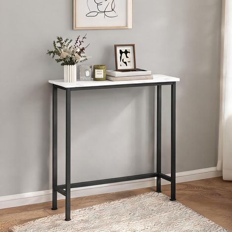 Console en panneau de particules métal 75 x 24 x 76 cm (1/5)