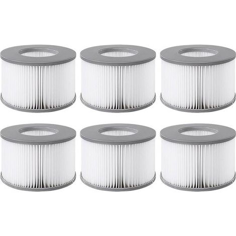 6 Filter passend für MSPA aufblasbare Whirlpools - Ø106 cm - Ersatzfilterkartuschen (1/5)