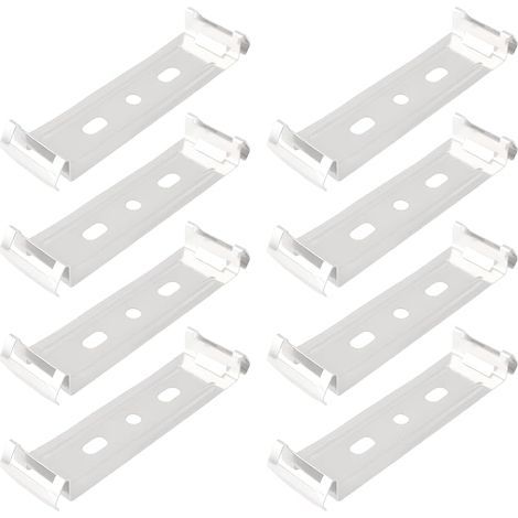 Lot de 8pcs Clips de Fixation pour Tubes Lumineux à LED 74x20x9mm Pour Luminaire Tubulaire (1/5)