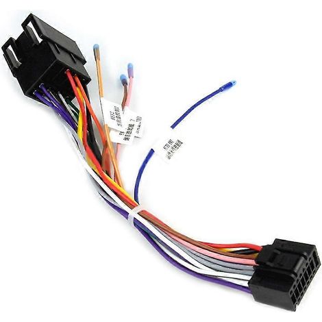 Adaptateur de connecteur ISO pour faisceau de câbles autoradio 16 broches (1/5)