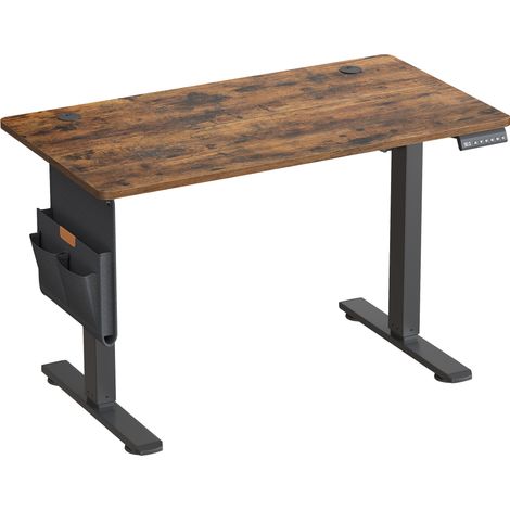 Songmics – Bureau assis debout réglable en hauteur 100 x 60 cm – Fonction mémoire – Port USB-C – Acier et aggloméré – Charge max 70 kg