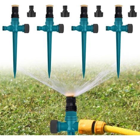 Arroseur Jardin Arroseur Automatique 360° Convient pour L'Irrigation à 360° (Vert) dans Les Cours, Pelouses, Jardins, Etc (1/5)