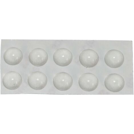 Patins de protection pour clavier et portes d'armoire, pastilles adhésives transparentes de 8 mm de diamètre (1/5)
