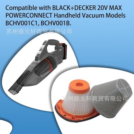 Kompatibel mit dem 20-V-MaxPowerConnect-BCHV001C1-Sauger der Black+Decker-Serie (1/5)