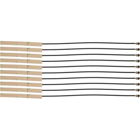 10 antennes internes 2,4 GHz FPC souples 3 dBi intégrées pour module BT de surveillance sans fil. Tête IPEX de première génération. (1/5)