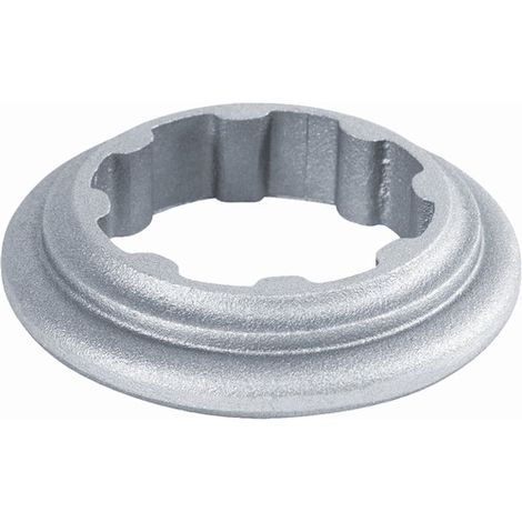 Rondelle décorative pour fût cannelé Ø80mm - Hauteur 25mm Diamètre 125mm - Aluminium - DECO FER FORGE