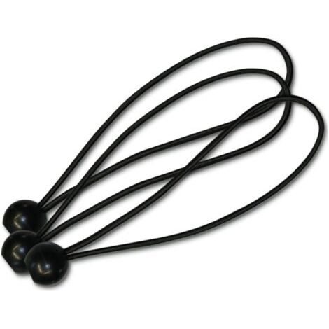 Lot de 12 tendeurs Professionnels en Caoutchouc avec Boule pour Fixation de bâche, vélo, Voiture, Jardin et Bien Plus Encore - (1/4)
