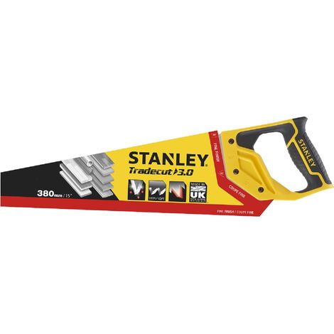 serrucho tradecut para serrado recto en madera - stanley longitud 550 mm