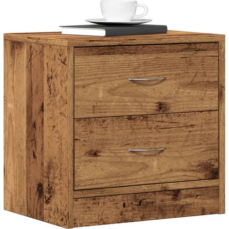 Nachttisch Altholz-Optik 40x30x40 cm Holzwerkstoff