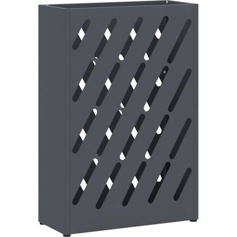 Armature de parapluie gris anthracite, 28 x 12 x 41 cm, acier. (1/5)