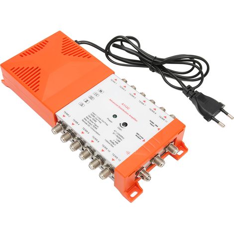Amplificateur de Signal 12 Sorties A112C avec Filtre 4G, Diviseur Cascadable 12 Voies, Alimentation 230V EU