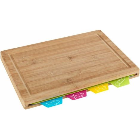 BELLA Set planche à découper, 4 plans de travail pour poisson/viande/boeuf, légumes, (1/5)
