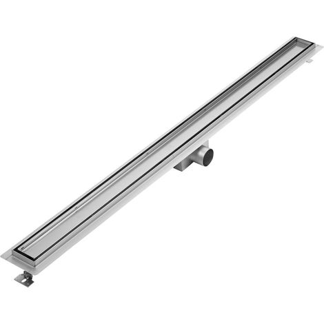 Milano Tile Insert Linear Stainless Steel Shower Drain - 1200mm (Chrome)