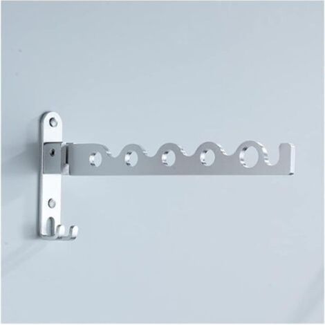 Porte Manteau Mural, Porte-Manteau Mural, Porte-Manteau à Bras pivotant, Gain de Place, for Salle de Bain, Chambre, buanderie(Argent) (1/5)