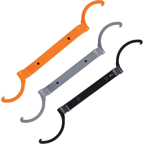 Clé à écrous de conduit en acier allié, lot de 3 pièces : 1 pouce, 1/2 pouce, 3/4 pouce - jeu de serrage pour conduits électriques (1/5)