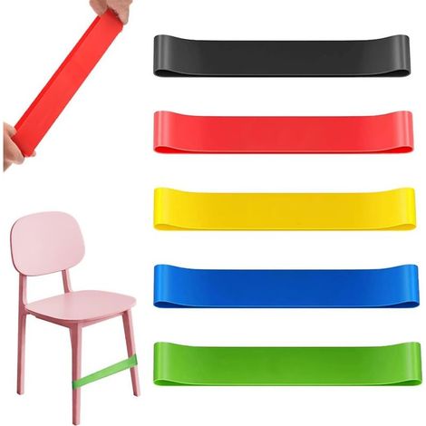 Dehnbare Stuhlgurte für Kinder, bunte Stuhlgurte zum Spielen und Entspannen, flexible Sitzgurte für Kinder, sensorische Stuhlgurte, geeignet für Kinder (1/5)