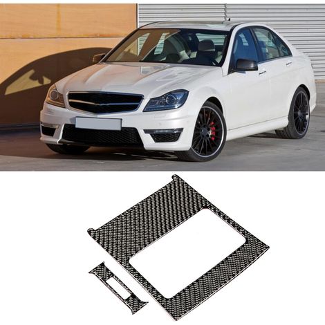 Cache de sortie d'air arrière en fibre de carbone pour Mercedes-Benz Classe C W204 (2005-2012) (1/5)