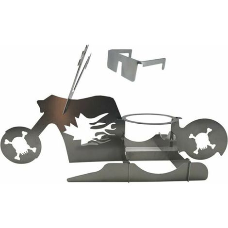 Porte-chicken for motorcycle and stainless steel Conception robust and pliable for les voyages, le camping and les pique-niques