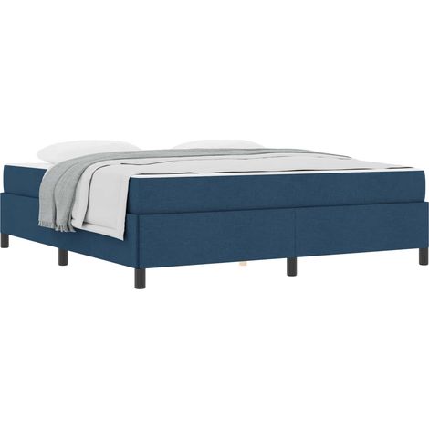 Maison Exclusive - Boxspringbett Blau 180 x 200 cm Stoff (1/5)