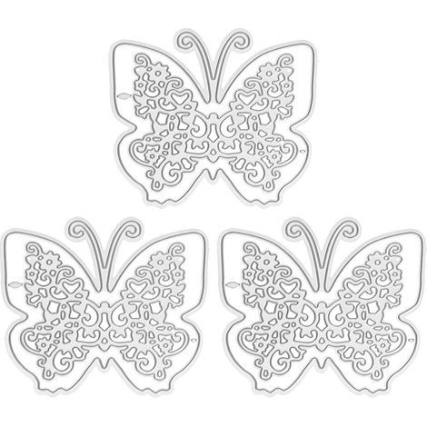 3-teiliges DIY-Scrapbooking-Stanzformen-Set – Prägeformen aus Kohlenstoffstahl für exquisite Kreationen (1/5)
