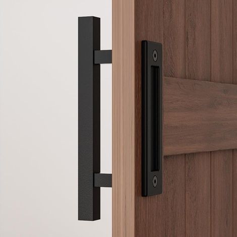 30 cm Schiebetürgriff für Scheunentore mit flächenbündigem Fingergriff (1/5)