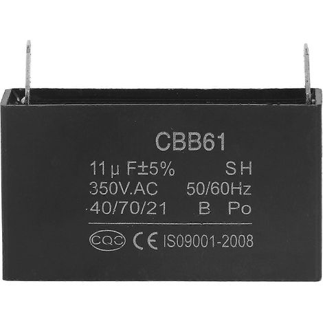 Condensateur pour générateur à essence CBB61 ABS 11F, condensateur pour moteur de climatisation/réfrigérateur 350 V (1/5)