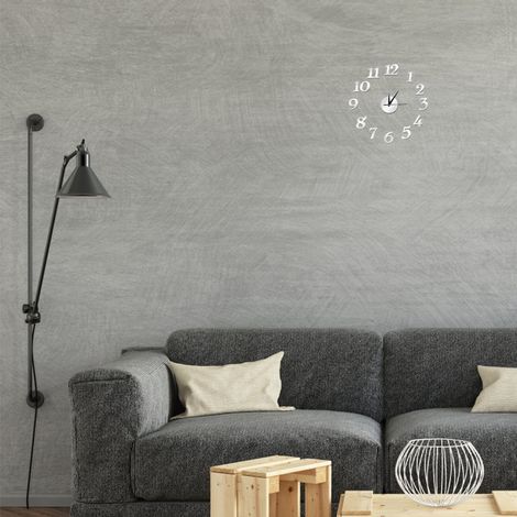 Muto Frameless Grande Orologio a Muro 3D Specchio Adesivo Wandaufkleber Heimdekoration (1/5)