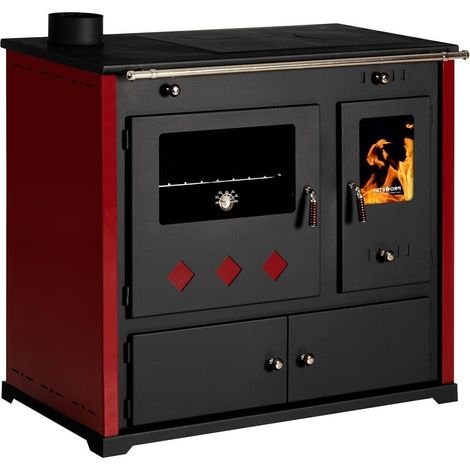 EEK A+ Küchenofen Holzherd mit Gusseisen Top Practik Lux Holzofen 9,5 kW Links (1/3)