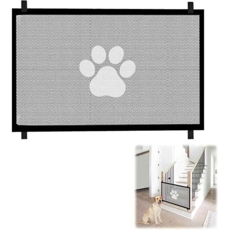 Barrière de sécurité pour escalier portable sans perçage – 110 x 78 cm – idéale enfants et animaux domestiques